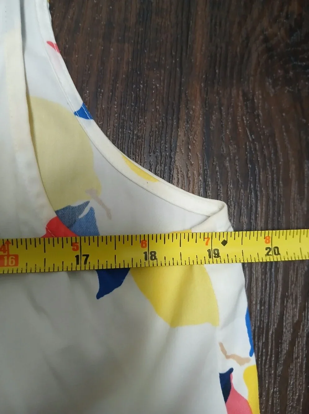 kate spade White Sleeveless Mini Dress with Yellow, Blue & Pink Floral Motif